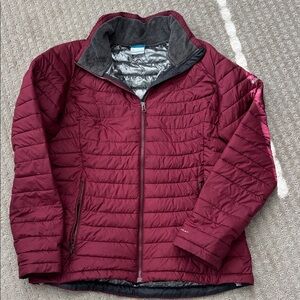Women's Burgundy Quilted Jacket